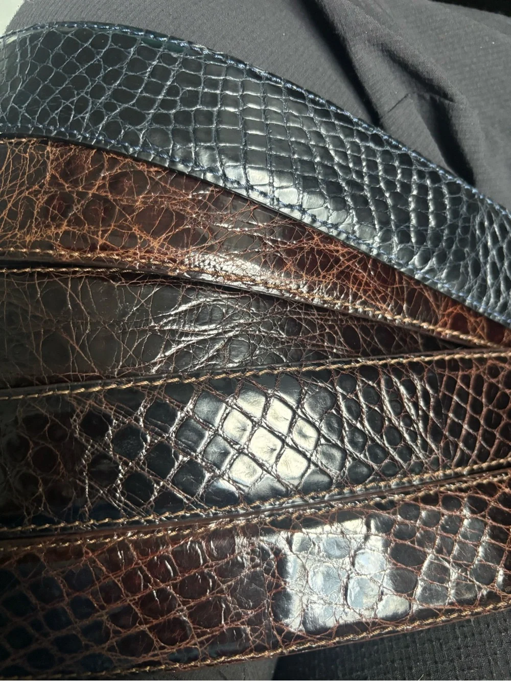 Giorgio’s Palm Beach (5) Men’s New Crocodile Belts